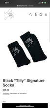 Load image into Gallery viewer, Black “Tilly” Signature Socks
